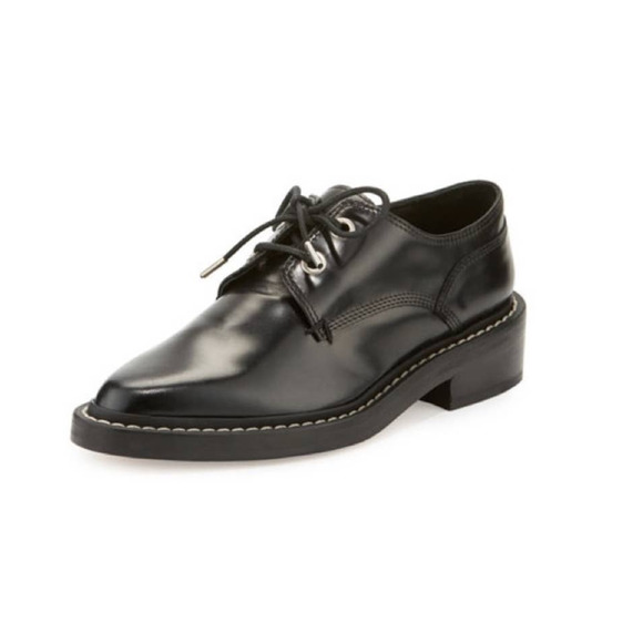 Rag & Bone Kenton Leather Lace-Up Oxford Black white brogues Size 40 - Picture 10 of 11
